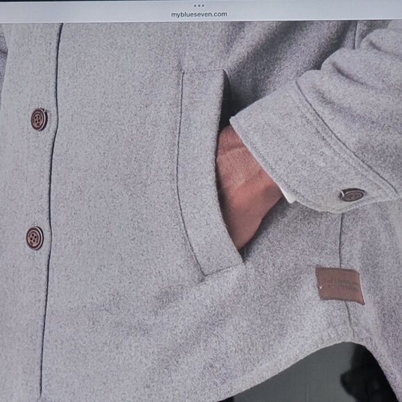 The Normal Brand Brightside Heavyweight Flannel Lined Wool Blend Jacket - Picture 7 of 16